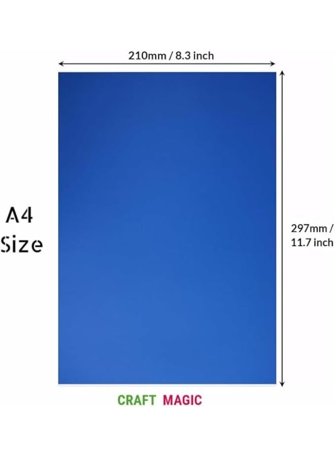 CRAFT MAGIC A4 Blue Double-Sided Foam Board 5mm Thick (21 × 29.7 cm) – 6 Pack Polystyrene Sheets for Model Making, Photo Mounting, Presentations, Arts & Crafts, School & Office - Image 2